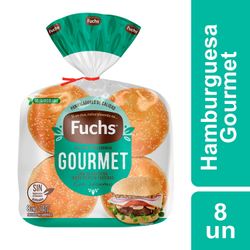 Pan de Hamburguesa Fuchs Gourmet 650 g 8 un.