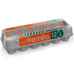 Huevos Yemita Grandes Color 12 un.