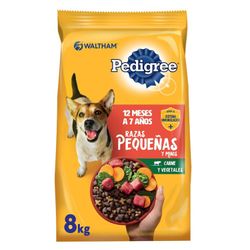 Alimento Perro Adulto Pedigree Razas Pequeñas Carne y Vegetales 8 kg