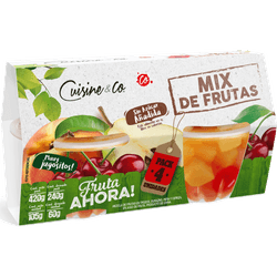 Mix de Frutas Durazno, Pera y Cerezas 240 g drenado, 420 g neto