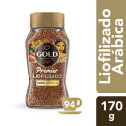 Café Gold Premier Liofilizado Arábica Frasco 170 g