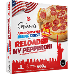 Pizza Estilo Americana Cuisine & Co Pepperoni Congelada 660 g