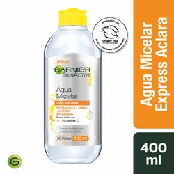 Agua Micelar Garnier Skin Active Express Aclara 400 ml