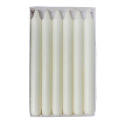 Set 6 Velas Candelabro Taupe