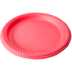 Platos 25 cm Rosado Bioely 10 un.