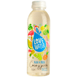Agua Saborizada Love Water Coco & Piña 550 cc