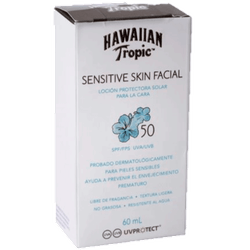 Protector Solar Hawaiian Tropic Sens Facial F50 60 ml