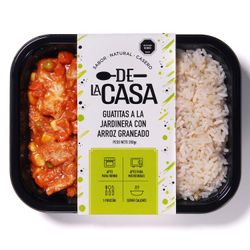 Guatitas Jardinera con Arroz Graneado