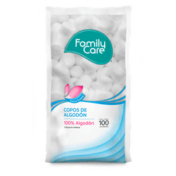 Copos de Algodón Family Care 100 un.