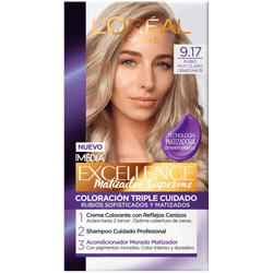 Coloración Excellence 9.17 Rubio Muy Claro Cenizo Matte 237.8 g