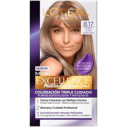 Coloración Excellence 8.17 Rubio Claro Cenizo Matte 237.8 g