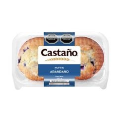 Muffins Castaño Arándanos 250 g 2 un.