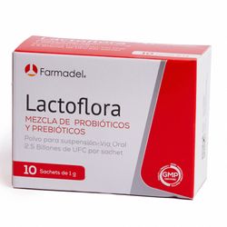 Lactoflora Farmadel 10 Sachet Caja