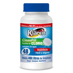 Tabletas Cloro Klären Desinfectantes 48 un.