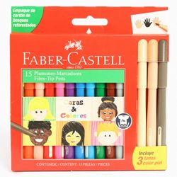 Marcador fiesta 12 un. + 3 tonos piel