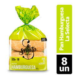 Pan de Hamburguesa Selecta 520 g 8 un.