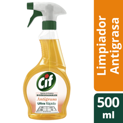 Limpiador Antigrasa Cif Antigrasa Biodegradable Gatillo 500 ml