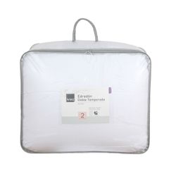 Plumón Doble Temporada 2 Plazas Blanco