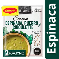 Crema Maggi de La Huerta Espinaca Puerro Ciboulette 42G 2 Porciones