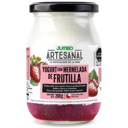 Yogurt Artesanal Mermelada Frutilla 200 g
