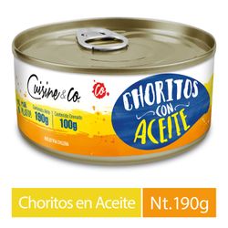 Choritos en Aceite Cuisine & Co 100 g drenado 190 g neto