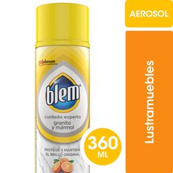 Lustramuebles Blem Granito y Mármol Naranja en Aerosol 360 ml