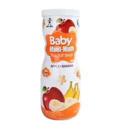Cereal de Arroz Baby Mum Mum Baby Puffs Manzana y Plátano 50 g