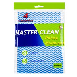 Paños Multiuso Master Clean Antibacterial 4 un.
