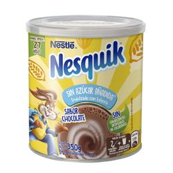 Saborizante para Leche Nesquik Chocolate Sin Azúcar Añadida Tarro 350 g