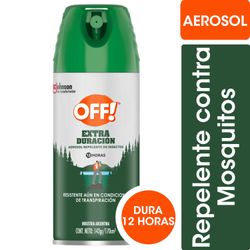 Repelente para Mosquitos OFF! Extra Duración en Aerosol 170 ml