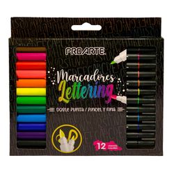 Marcadores Lettering Proarte Doble Punta