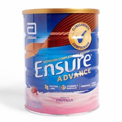 Alimento Nutricional Ensure Advance Frutilla 850 g