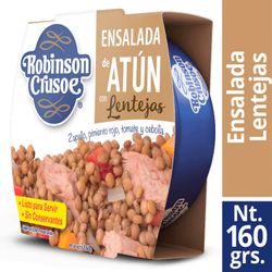Ensalada de Atún Robinson Crusoe Lentejas 160 g neto