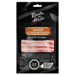 Jamón Acaramelado Receta del Abuelo Corte Pluma 125 g
