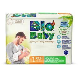 Pañales Bio Baby Ecológicos Talla RN 28 un.