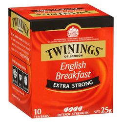 Té English Breakfast Twinings Extra Stronge 10 un.