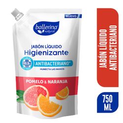 Jabón Líquido Ballerina Pomelo Naranja 750 ml