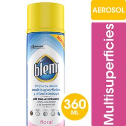 Limpiador Multisuperficies y Electrónicos Blem Floral en Aerosol 360 ml