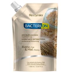 Jabón Líquido Bacterion Avena y Miel 1 L