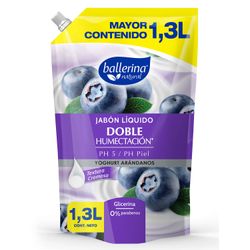Jabón Líquido Ballerina Yogurt Arándanos 1.3 L