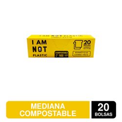 Bolsas Hermeticas I Am Not Plastic Medianas 20 un.