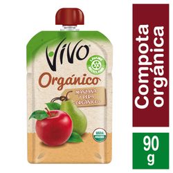 Compota Orgánica Manzana y Pera 90 g