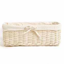 Canasto Organizador Baño con Tela Mediano