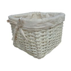 Canasto Organizador Baño con Tela Pequeño