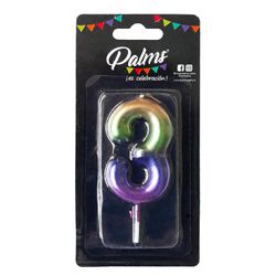 Vela Arcoíris Palms Número 3