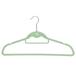 Pack 3 Colgadores Terciopelo Reduce Espacio Salvia