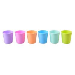 Set 6 Vasos Plásticos Infantil