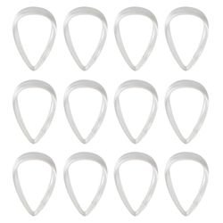 Set 12 Ganchos Cortina Plásticos Gota (surtido)