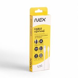 Cable Lightning Nex Blanco 2 m