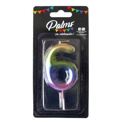 Vela Arcoíris Palms Número 6